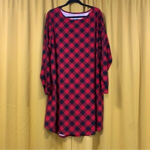 Plus Plaid Nightgown PJs
